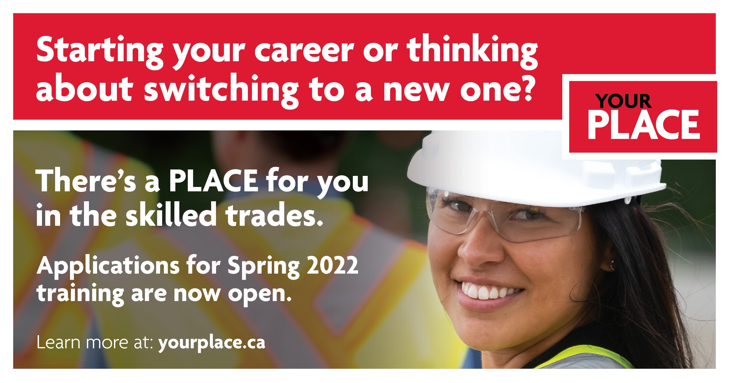 YOUR PLACE is accepting new applications for training this Spring
