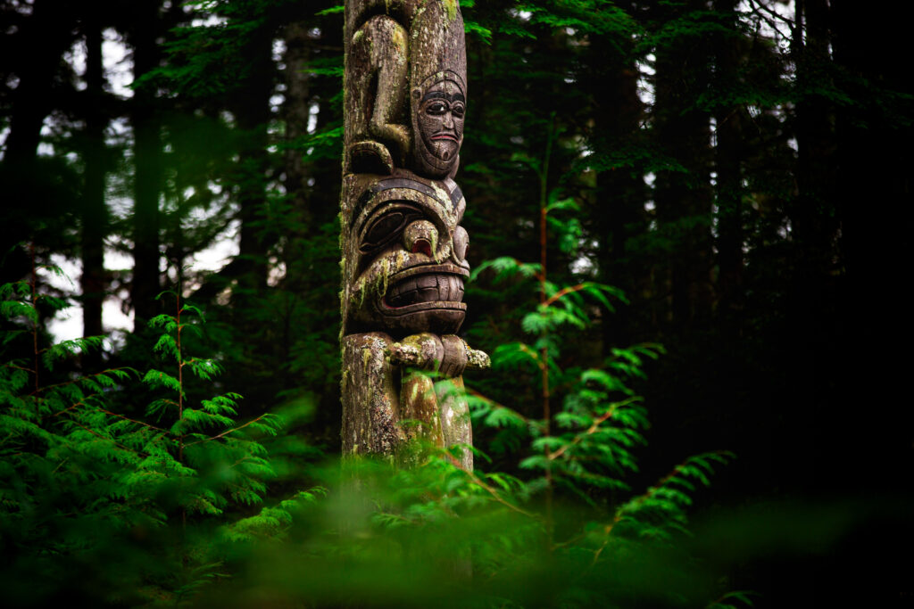  The totem pole of the First Nations